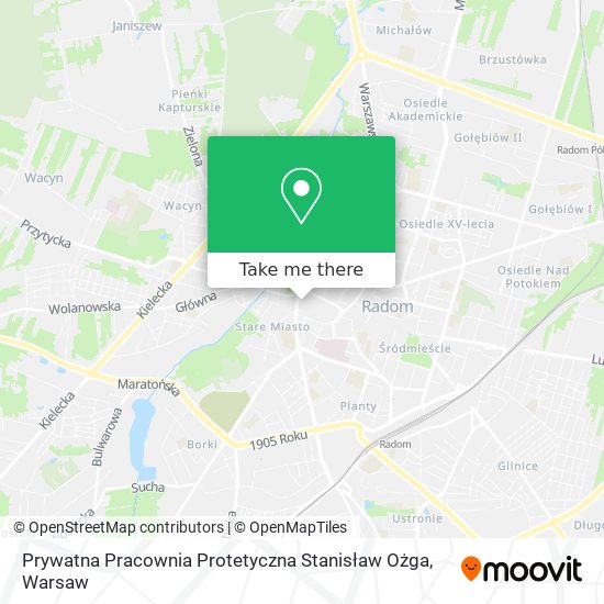 Prywatna Pracownia Protetyczna Stanisław Ożga map