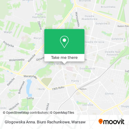 Głogowska Anna. Biuro Rachunkowe map