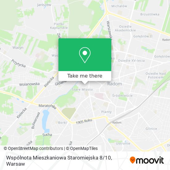 Wspólnota Mieszkaniowa Staromiejska 8 / 10 map