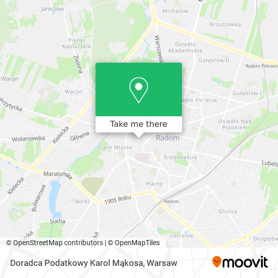 Doradca Podatkowy Karol Mąkosa map