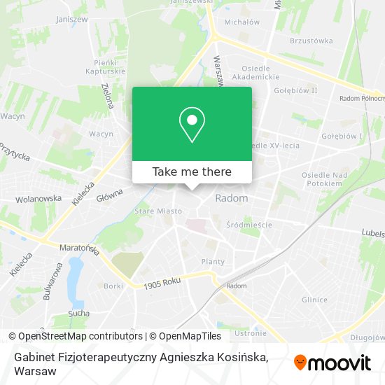 Gabinet Fizjoterapeutyczny Agnieszka Kosińska map