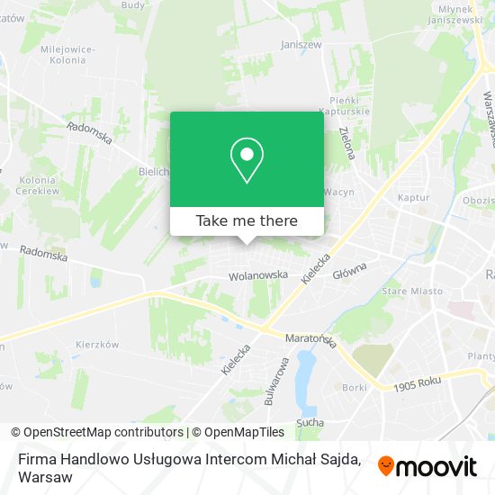 Firma Handlowo Usługowa Intercom Michał Sajda map