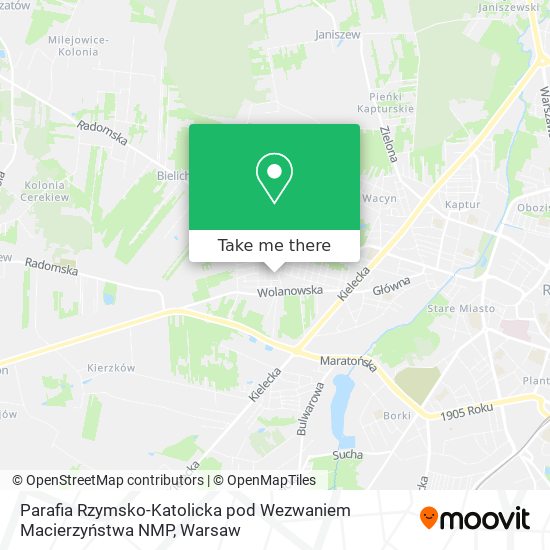 Parafia Rzymsko-Katolicka pod Wezwaniem Macierzyństwa NMP map