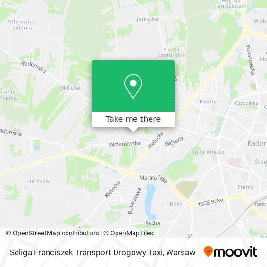 Seliga Franciszek Transport Drogowy Taxi map