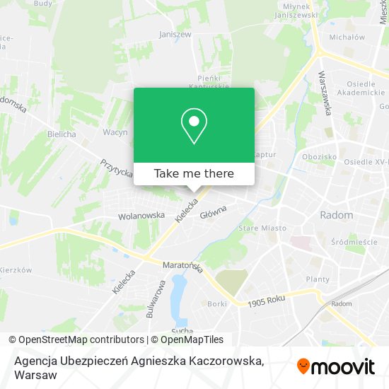 Agencja Ubezpieczeń Agnieszka Kaczorowska map