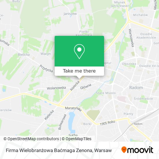 Карта Firma Wielobranżowa Baćmaga Zenona