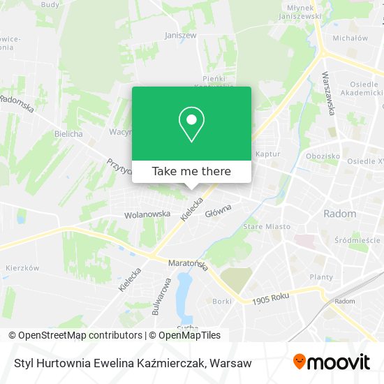 Styl Hurtownia Ewelina Kaźmierczak map