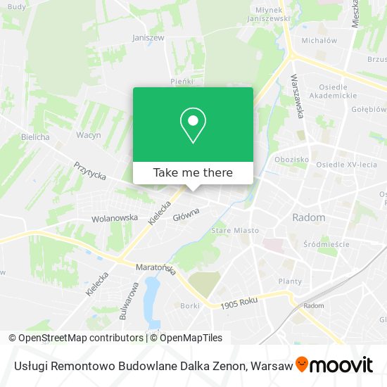 Usługi Remontowo Budowlane Dalka Zenon map