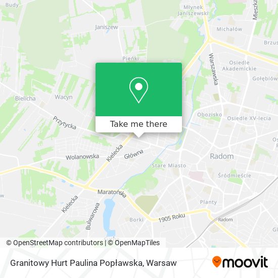 Granitowy Hurt Paulina Popławska map