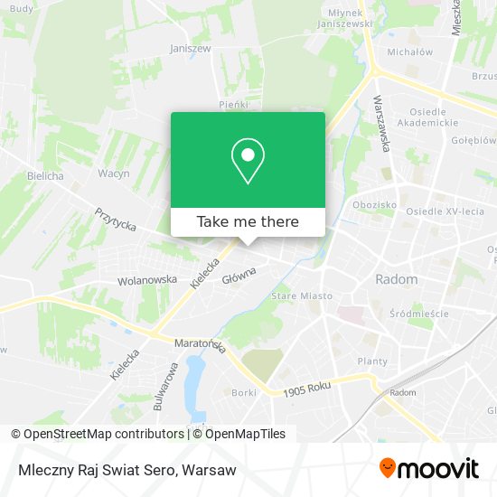 Mleczny Raj Swiat Sero map