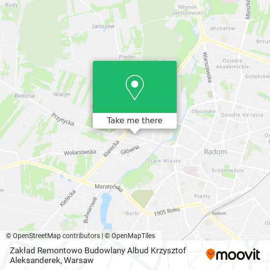 Zakład Remontowo Budowlany Albud Krzysztof Aleksanderek map