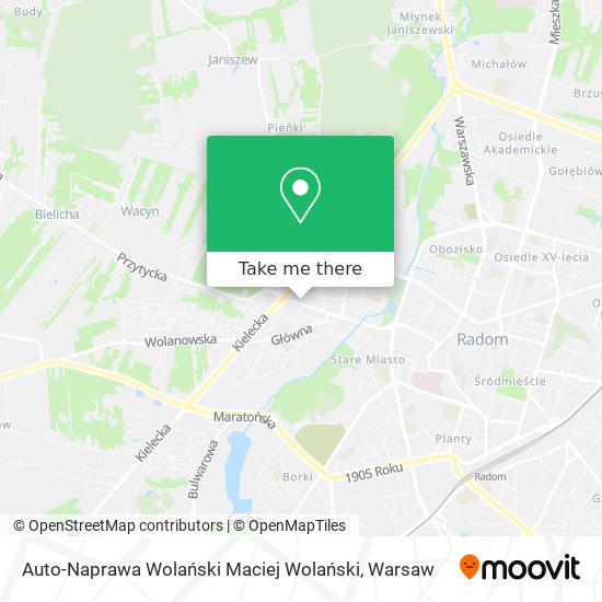 Карта Auto-Naprawa Wolański Maciej Wolański