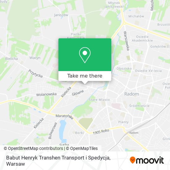 Babut Henryk Transhen Transport i Spedycja map