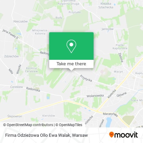 Firma Odzieżowa Ollo Ewa Walak map