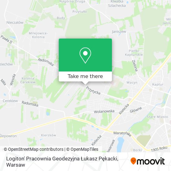 Карта Logiton' Pracownia Geodezyjna Łukasz Pękacki