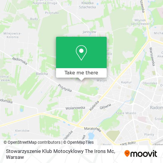 Stowarzyszenie Klub Motocyklowy The Irons Mc map