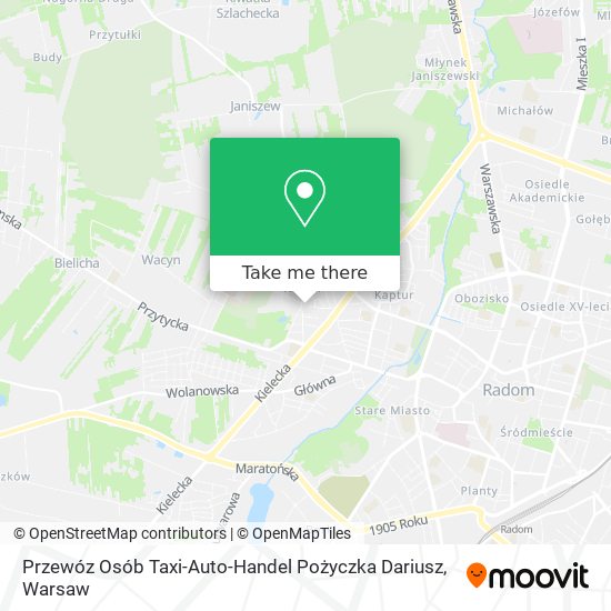 Przewóz Osób Taxi-Auto-Handel Pożyczka Dariusz map