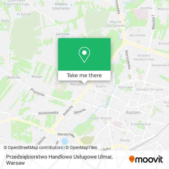 Przedsiębiorstwo Handlowo Usługowe Ulmar map