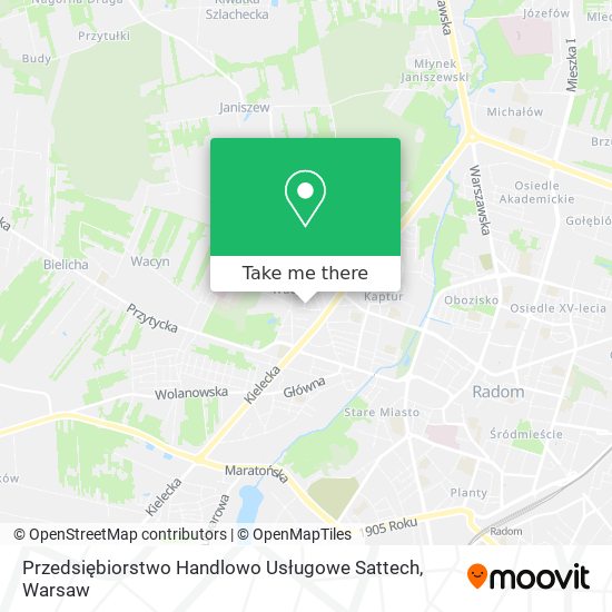 Przedsiębiorstwo Handlowo Usługowe Sattech map