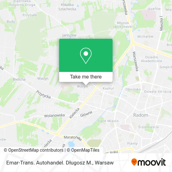 Карта Emar-Trans. Autohandel. Długosz M.