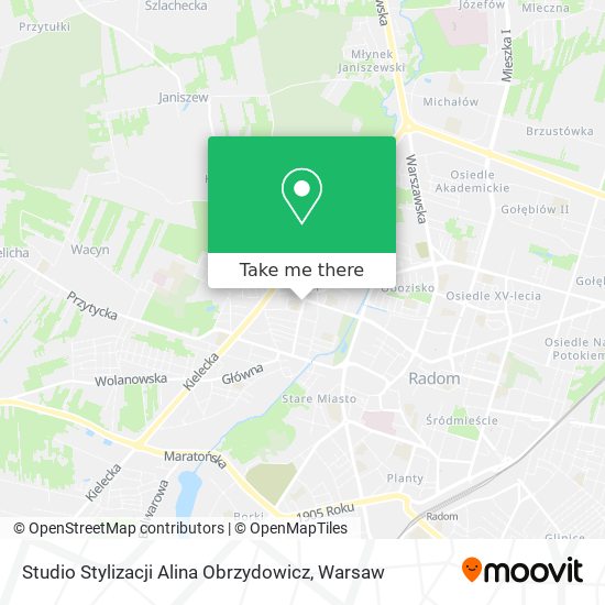 Studio Stylizacji Alina Obrzydowicz map