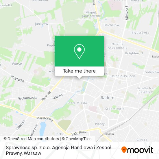 Sprawność sp. z o.o. Agencja Handlowa i Zespół Prawny map