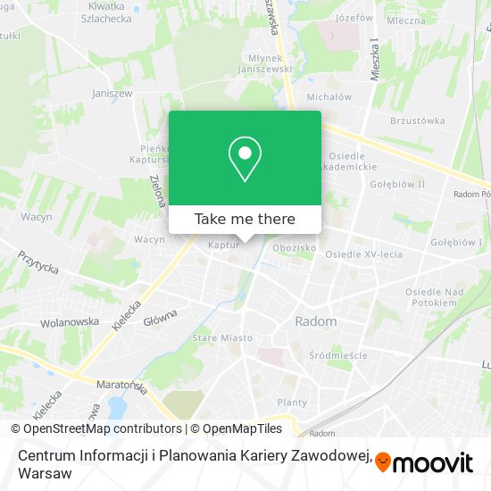 Centrum Informacji i Planowania Kariery Zawodowej map