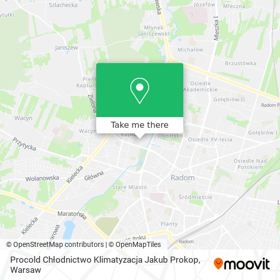 Procold Chłodnictwo Klimatyzacja Jakub Prokop map