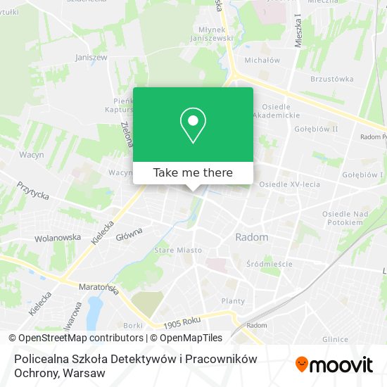 Policealna Szkoła Detektywów i Pracowników Ochrony map