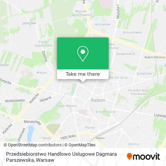 Przedsiebiorstwo Handlowo Uslugowe Dagmara Parszewska map