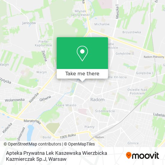 Apteka Prywatna Lek Kaszewska Wierzbicka Kazmierczak Sp.J map