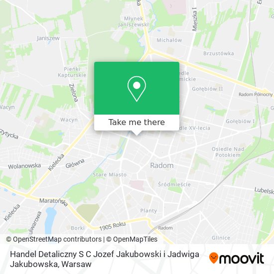 Handel Detaliczny S C Jozef Jakubowski i Jadwiga Jakubowska map