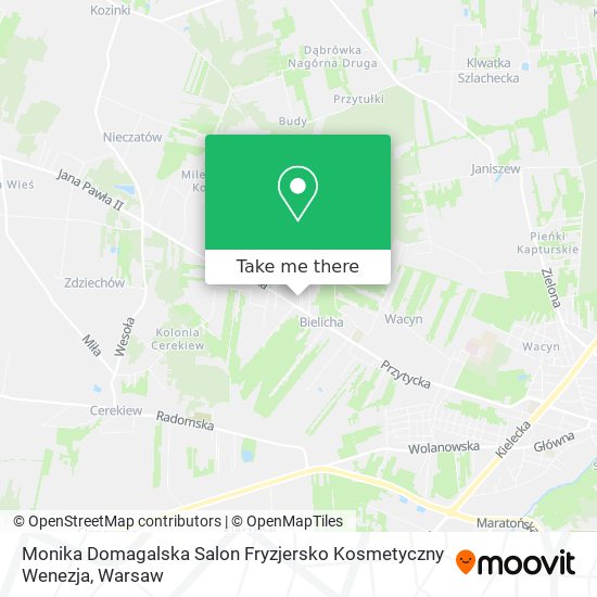 Monika Domagalska Salon Fryzjersko Kosmetyczny Wenezja map