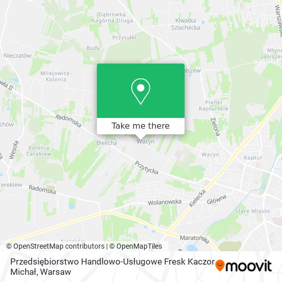 Przedsiębiorstwo Handlowo-Usługowe Fresk Kaczor Michał map