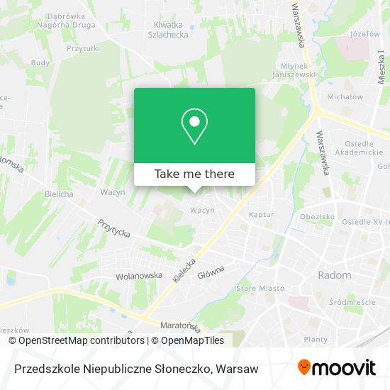 Przedszkole Niepubliczne Słoneczko map