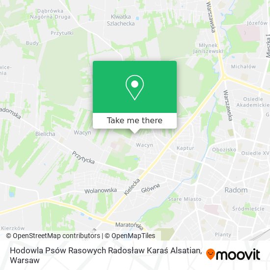 Hodowla Psów Rasowych Radosław Karaś Alsatian map