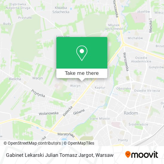 Карта Gabinet Lekarski Julian Tomasz Jargot