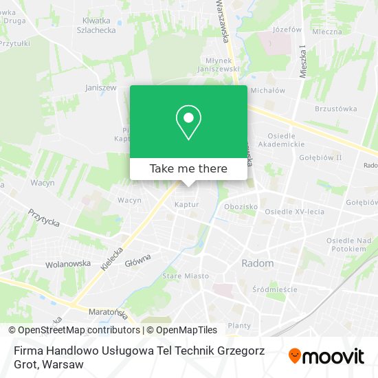 Firma Handlowo Usługowa Tel Technik Grzegorz Grot map