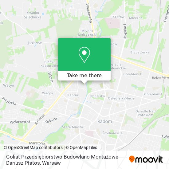 Goliat Przedsiębiorstwo Budowlano Montażowe Dariusz Płatos map