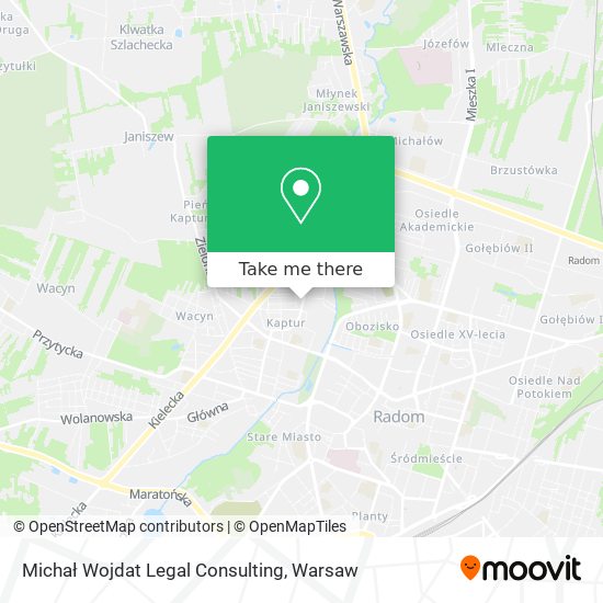 Michał Wojdat Legal Consulting map