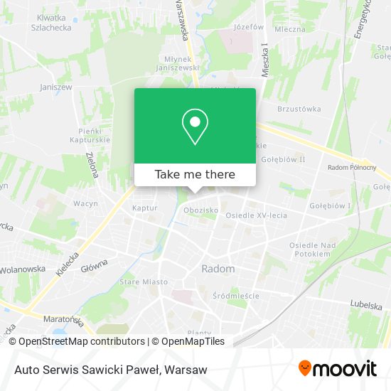 Auto Serwis Sawicki Paweł map