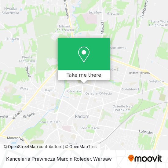 Kancelaria Prawnicza Marcin Roleder map