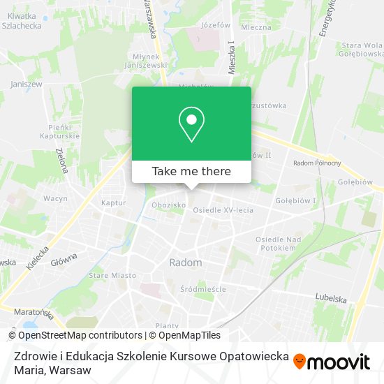 Zdrowie i Edukacja Szkolenie Kursowe Opatowiecka Maria map