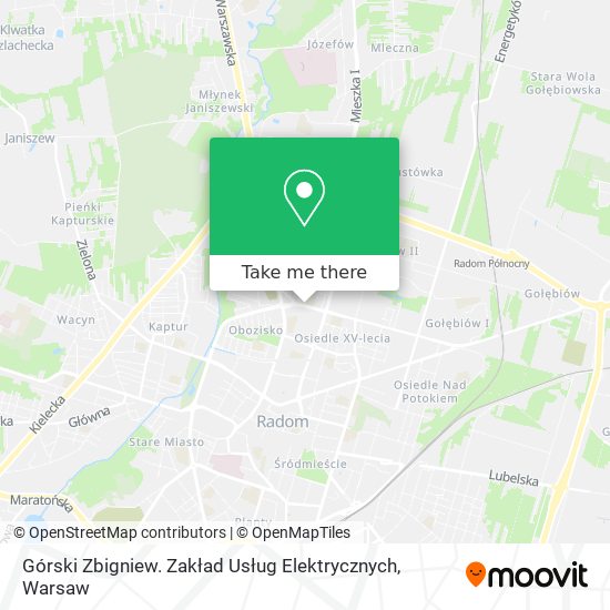 Górski Zbigniew. Zakład Usług Elektrycznych map