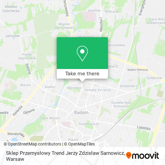 Sklep Przemysłowy Trend Jerzy Zdzisław Sarnowicz map