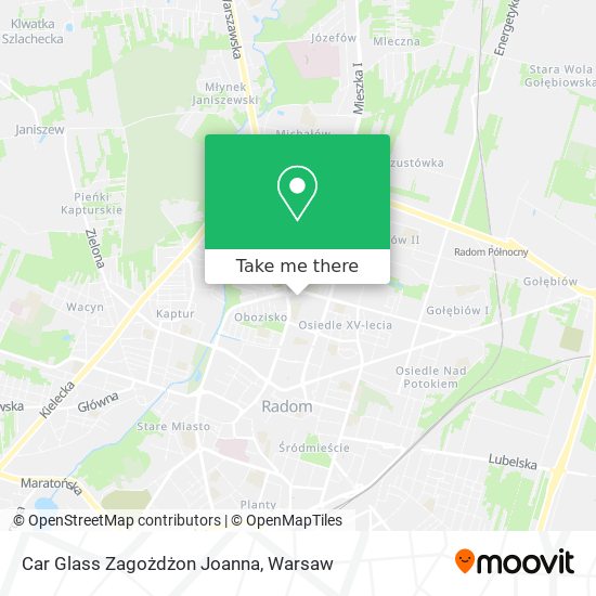 Car Glass Zagożdżon Joanna map