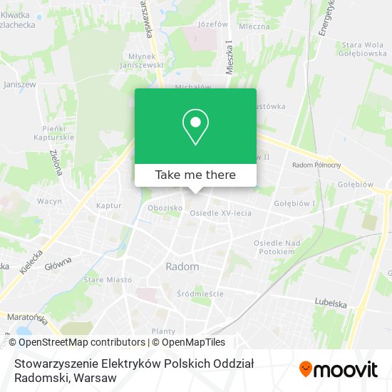 Stowarzyszenie Elektryków Polskich Oddział Radomski map