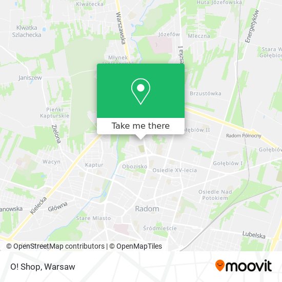 O! Shop map