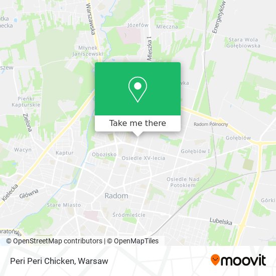 Peri Peri Chicken map