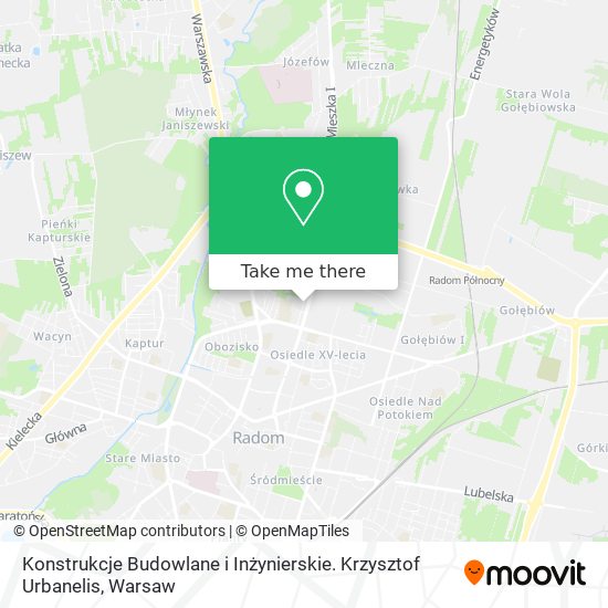 Konstrukcje Budowlane i Inżynierskie. Krzysztof Urbanelis map